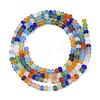 Frosted Glass Beads Strands EGLA-S192-001A-D01-2