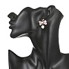 Glass Seed Bead and Shell Pearl Bead Dangle Earrings EJEW-MZ00766-01-2