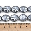 Electroplated Glass Beads Strands GLAA-H039-05C-4