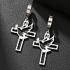201 Stainless Steel Clip-on Earrings FS-WGD509B-11-1