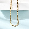 3MM 304 Stainless Steel Twisted Oval Link Chain Necklaces for Man and Women SA-CBAB767-18A-G-2