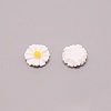 Opaque Resin Cabochons LS-RESI-WH0021-26-1
