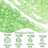 450Pcs 4 Styles Spray Painted Crackle Glass Beads CCG-PA0001-09B-2