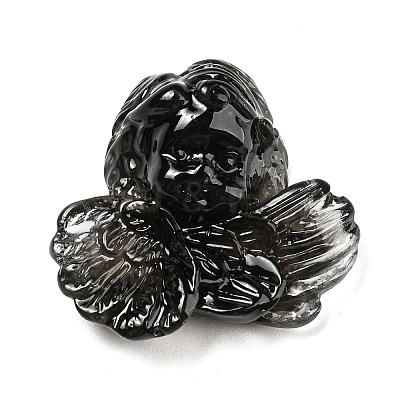 Black Theme Resin Cabochons RESI-Q219-01A-1