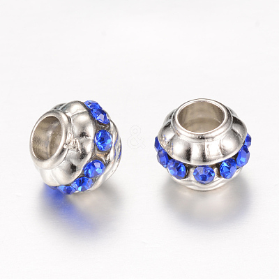 Rhinestone European Beads X-RB-R047-M-1