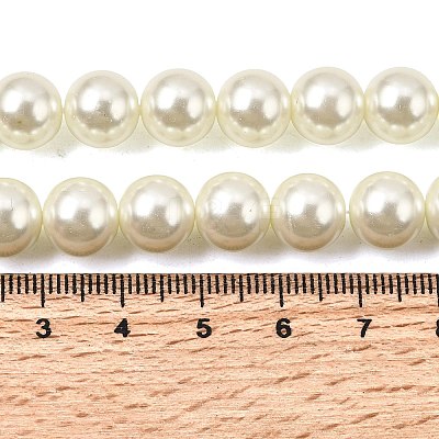 Eco-Friendly Dyed Glass Pearl Round Beads Strands HY-A002-10mm-RB011-1