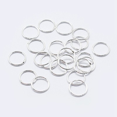 925 Sterling Silver Soldered Closed Jump Rings STER-F036-03S-0.7x6-1