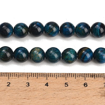 Grade AB Natural Tiger Eye Beads Strands X-G-F591-18-8mm-02-1