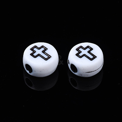 Opaque Acrylic Beads SACR-S273-48-1