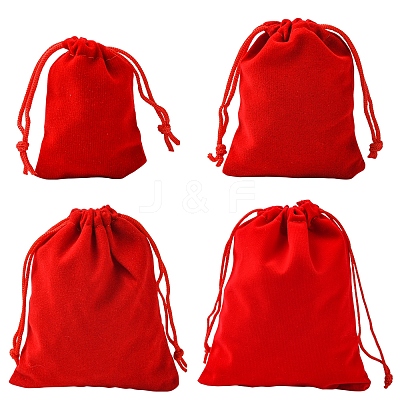30Pcs Rectangle Velvet Pouches TP-FS0001-02D-1