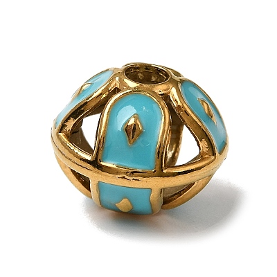 304 Stainless Steel Enamel Beads SA-CBA9422-01G-04-1