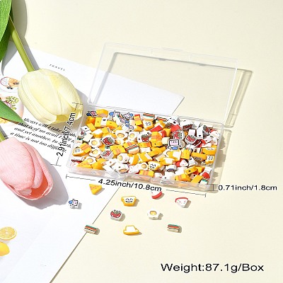 200Pcs 8 Styles Handmade Polymer Clay Beads CLAY-CJ0001-88-1
