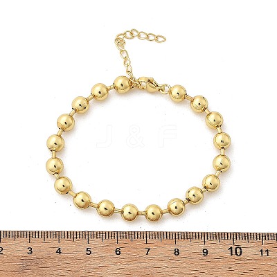 Rack Plating Brass Ball Chain Bracelets for Women BJEW-G676-01C-G-1