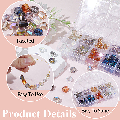 150Pcs 10 Colors Electroplate Glass Beads Strands GLAA-PA0001-66-1
