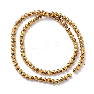 Electroplate Glass Beads Strands EGLA-K015-09C-1