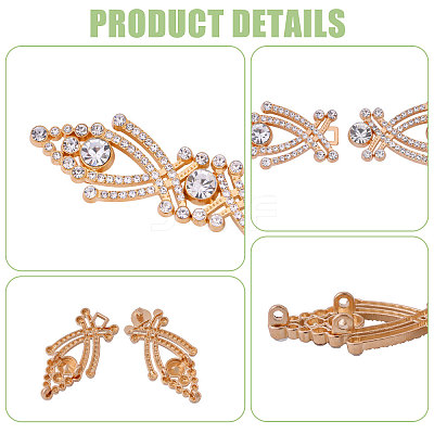 8 Pairs 2 Colors Alloy Plastic Interlocking Clasps FIND-CA0010-90A-1