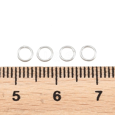 Brass Closed Jump Rings KK-D257-01P-08-1