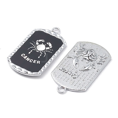 Alloy Twelve Constellations Series Big Pendants PALLOY-O107-01P-01-1