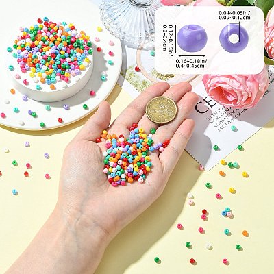 45G Baking Paint Glass Seed Beads SEED-SZ00001-021D-1