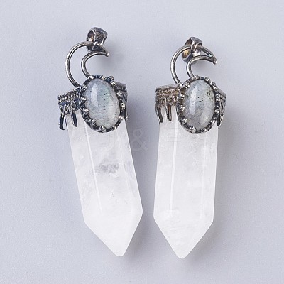 Natural Quartz Crystal Big Pendants G-F639-05A-1