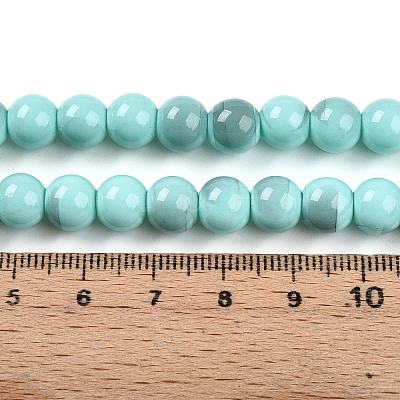 Baking Paint Glass Beads X1-DGLA-N013-8mm-04-1