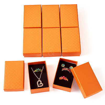 Rectangle Cardboard Paper Jewelry Box LS-CON-TAC0015-01G-1