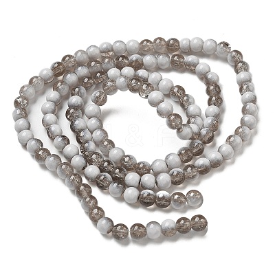 Crackle Glass Beads Strands GLAA-U001-6mm-06-1