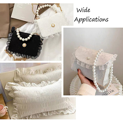 2-Layer Pleated Satin Organza Ribbons PJ-TAC0004-02F-1