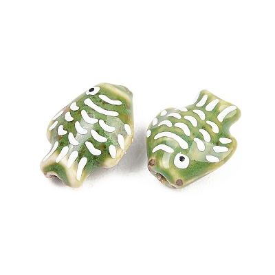 Handmade Porcelain Beads PORC-K010-08-05-1