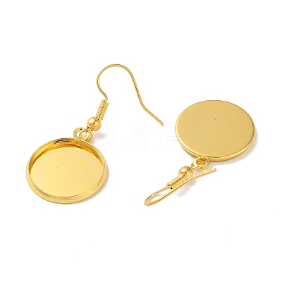 Rack Plating Iron Earring Hooks EJEW-D091-01D-G-1