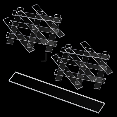200Pcs Transparent Acrylic Sheets FIND-GA0007-20A-1