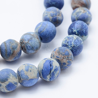 Natural Imperial Jasper Beads Strands G-K232-6mm-01C-1