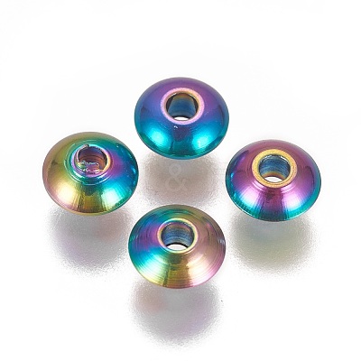 Ion Plating(IP) 304 Stainless Steel Spacer Beads STAS-L216-18-1
