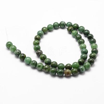 Natural African Jade Beads Strands G-D840-53-6mm-A-1