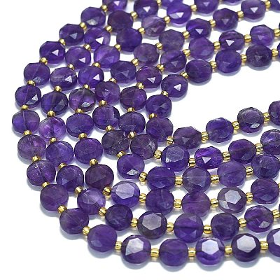 Natural Amethyst Beads Strands G-C116-A102-01-1