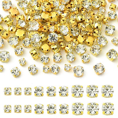 150Pcs 3 Styles Sew on Rhinestone KK-YW0002-74-1