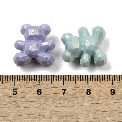 UV Plating Opaque Acrylic Beads OACR-B031-33-1