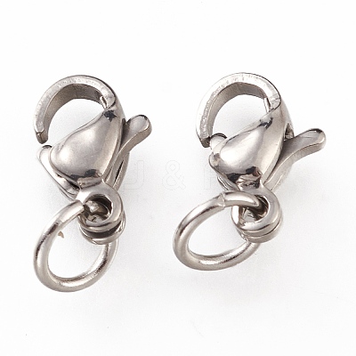 Tarnish Resistant 304 Stainless Steel Lobster Claw Clasps LS-STAS-G240-01A-P-1