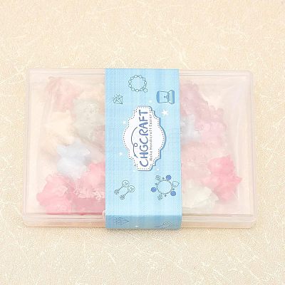21Pcs 7 Colors Opaque Resin Beads RESI-CA0001-48-1