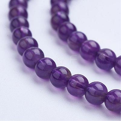 Natural Amethyst Bead Strands G-F422-02-4mm-1