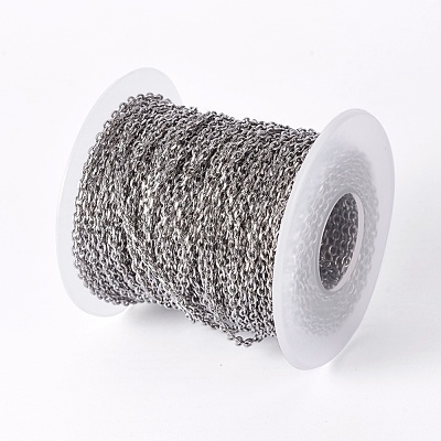 Tarnish Resistant 304 Stainless Steel Cable Chains STAS-I107-05P-1