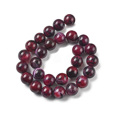Natural Multi-Color Agate Beads Strands G-A261-B02-14mm-1