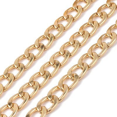Oval Oxidation Aluminum Curb Chains CHA-K003-07G-1