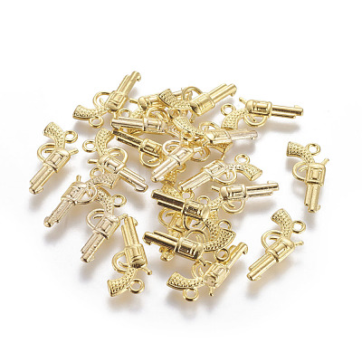 Zinc Alloy Gun Necklace Pendant EA9073Y-G-1