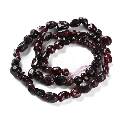 Natural Garnet Beads Strands G-P497-01C-40-1