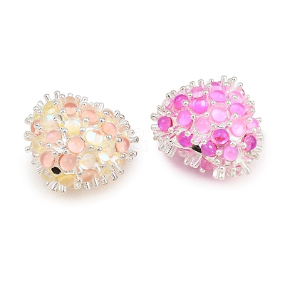 Valentine's Day Alloy Plastic Beads FIND-E056-01-1