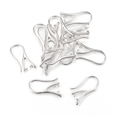 Brass Earring Hooks KK-R037-05P-1