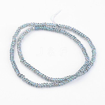 Electroplate Glass Beads Strands EGLA-P018-1mm-FR-B03-1