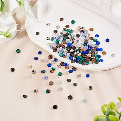 300Pcs 10 Styles Natural & Synthetic Mixed Stone Beads G-TA0003-01-1