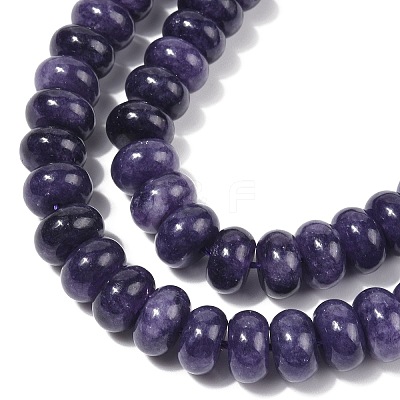 Dyed Natural White Jade Beads Strands G-G107-A13-01-1